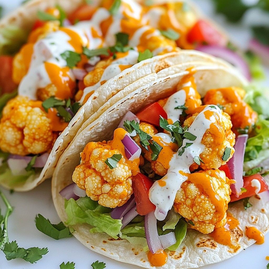Buffalo Ranch Cauliflower Tacos Flavorful and Easy Dish