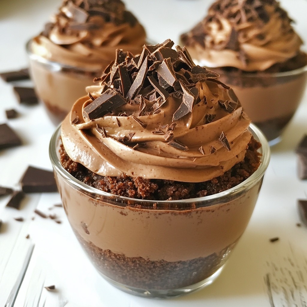 No Bake Chocolate Cheesecake Cups Easy and Decadent