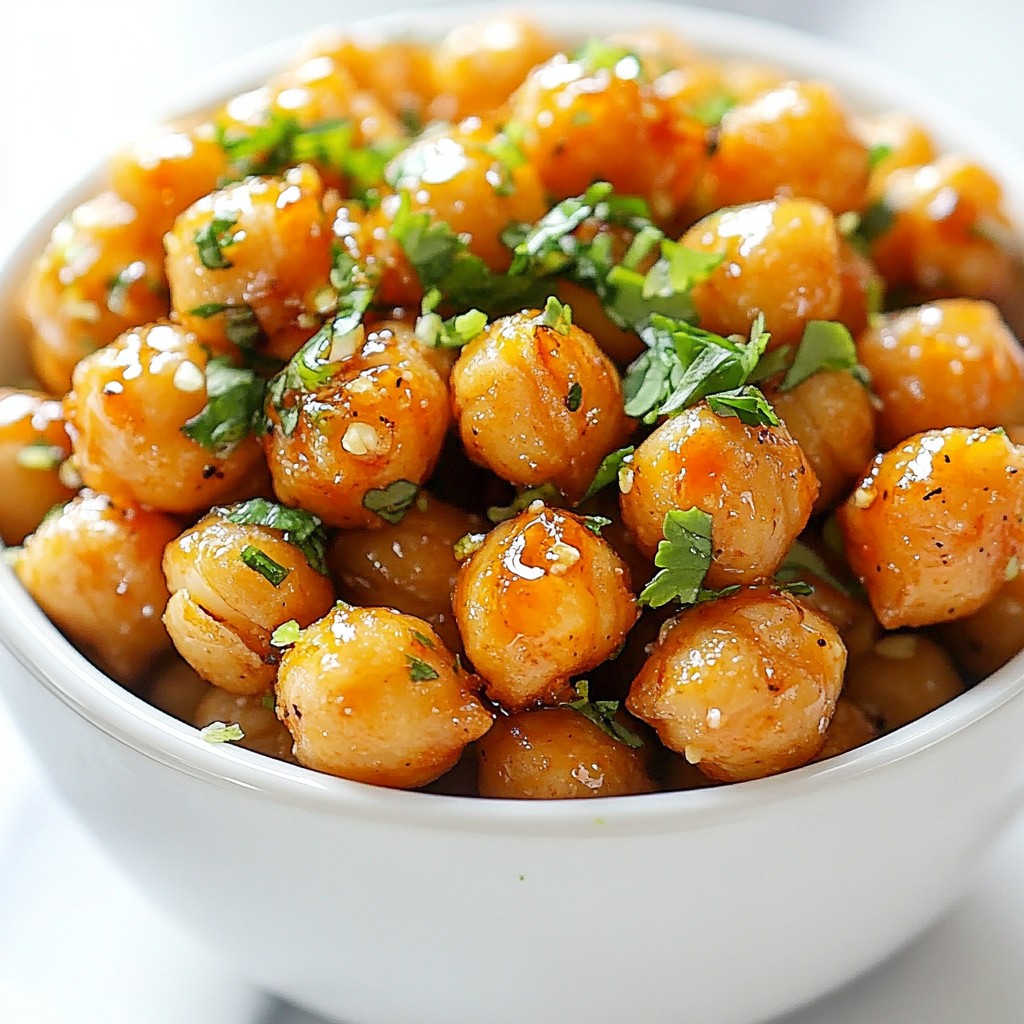 Sriracha Lime Air Fryer Chickpeas Spicy and Crunchy