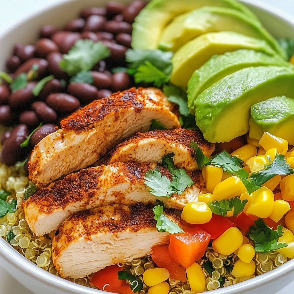 Southwest Chicken Quinoa Bowls Flavorful and Nourishing