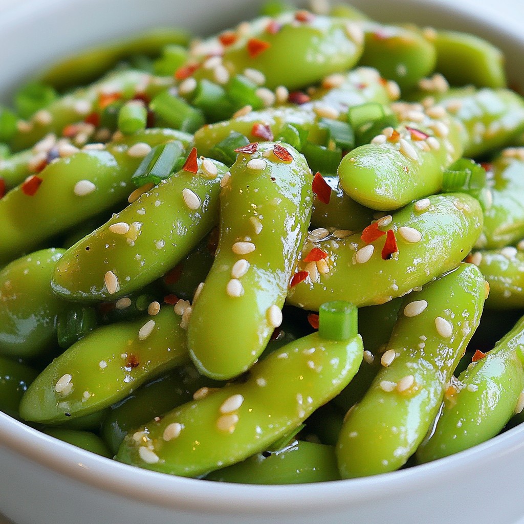 Spicy Garlic Edamame Flavorful and Easy Snack