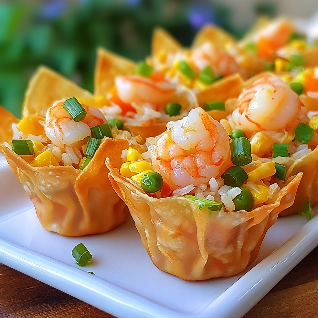 Shrimp Fried Rice Cups Flavorful and Easy Snack Treat