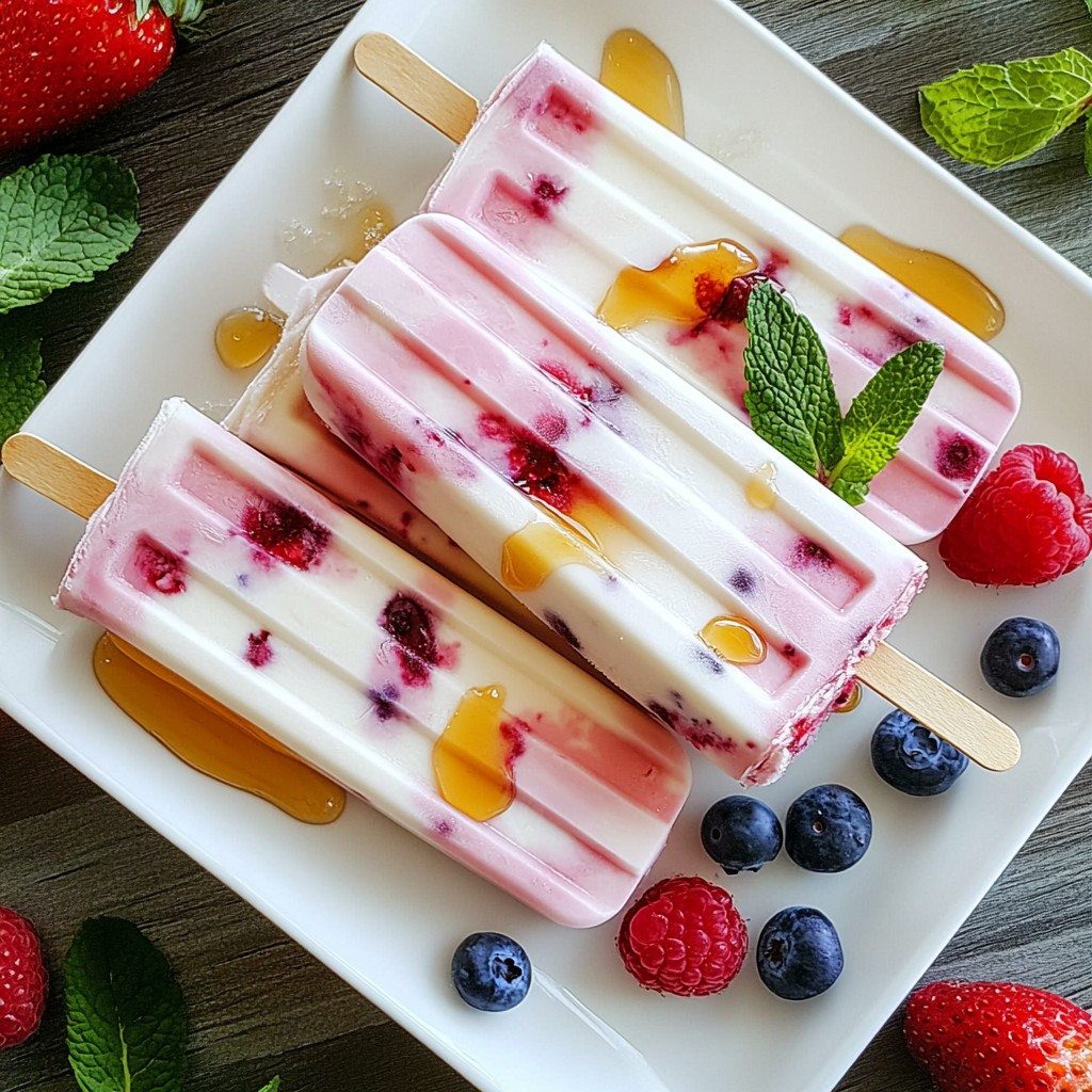 Berry Yogurt Popsicles Simple and Tasty Treat