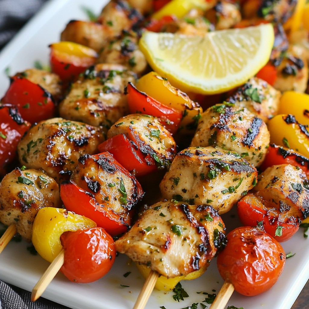 Savory Kid-Friendly Lemon Herb Chicken Skewers Delight