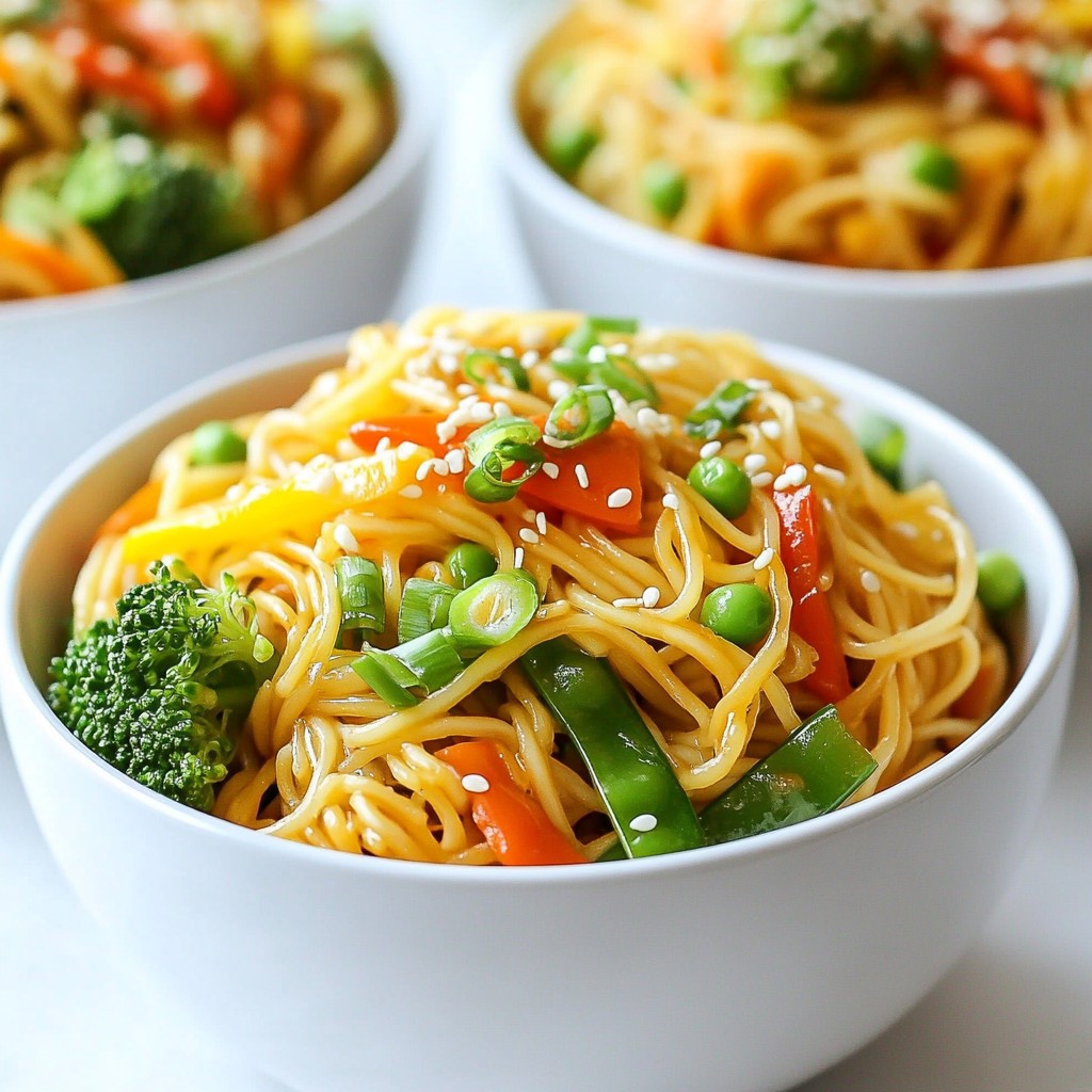 Sweet Chili Garlic Noodle Stir Fry Easy Weeknight Meal
