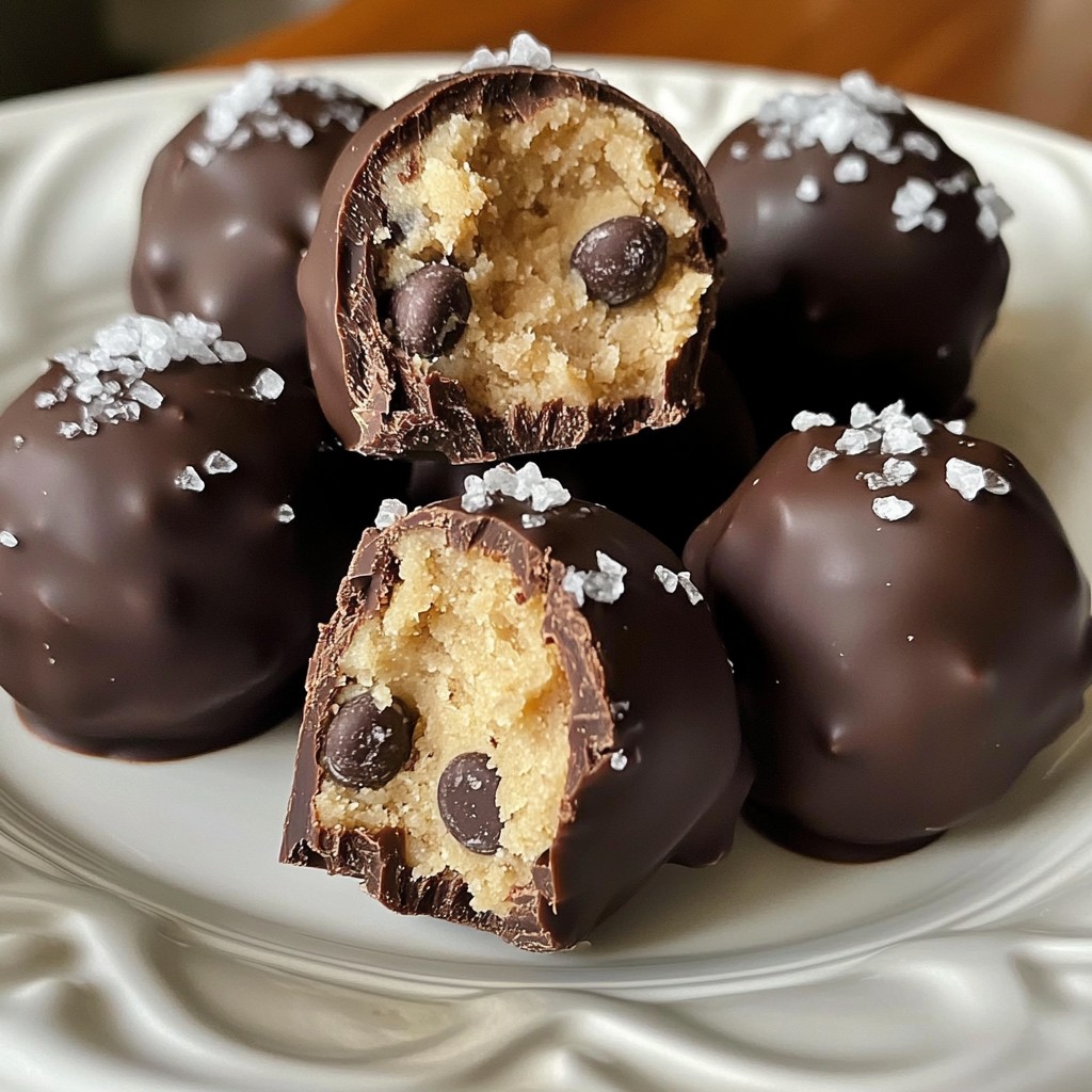 Chocolate Chip Cookie Dough Truffles Delightful Treat