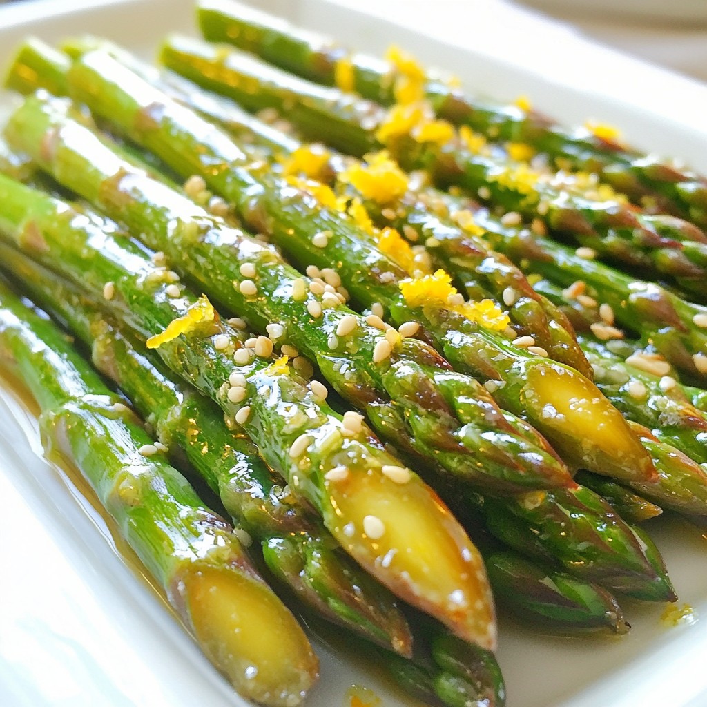 Honey Lemon Garlic Asparagus Tasty Veggie Delight