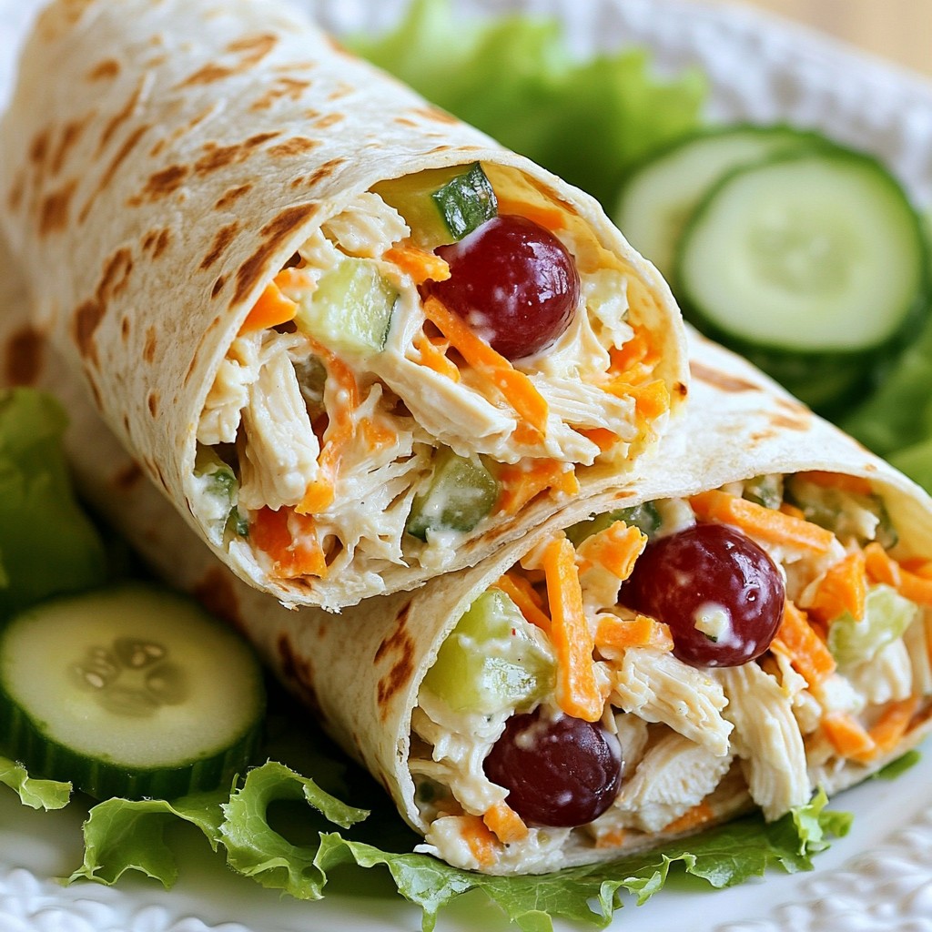 Nutritious Kids-Friendly Chicken Salad Wraps Delight