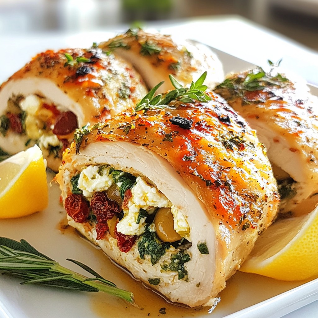 Greek Stuffed Chicken Breast Flavorful Dinner Delight