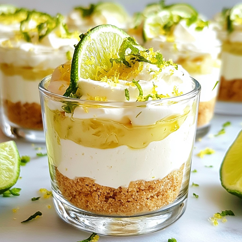 No Bake Key Lime Cheesecake Cups Easy Delightful Treat