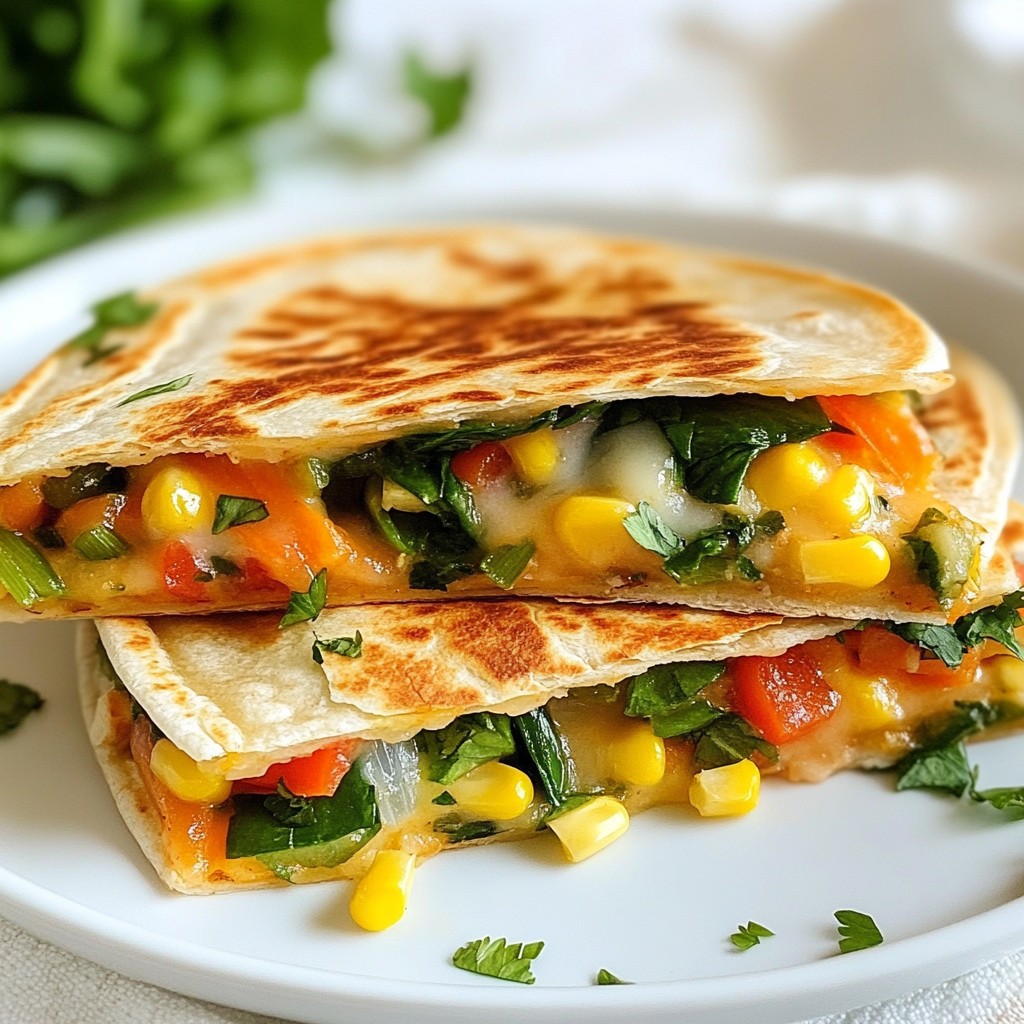 Nutritious Kids Veggie and Cheese Quesadilla Recipe