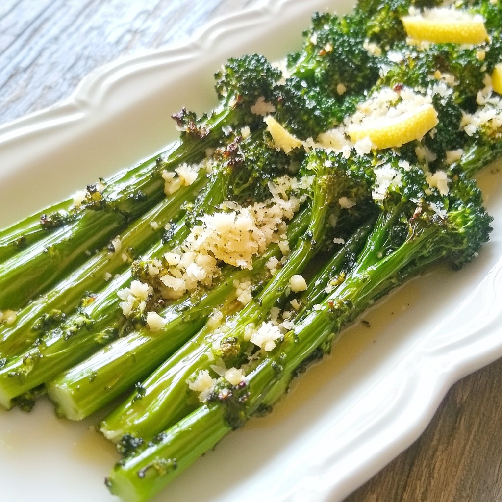 Lemon Garlic Roasted Broccolini Flavorful Side Dish