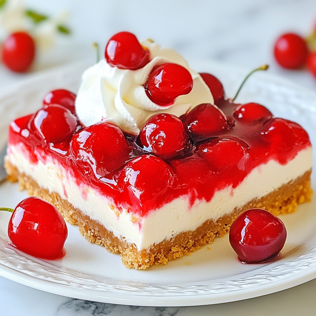 Cherry Pie Cheesecake Bars Sweet and Simple Treat