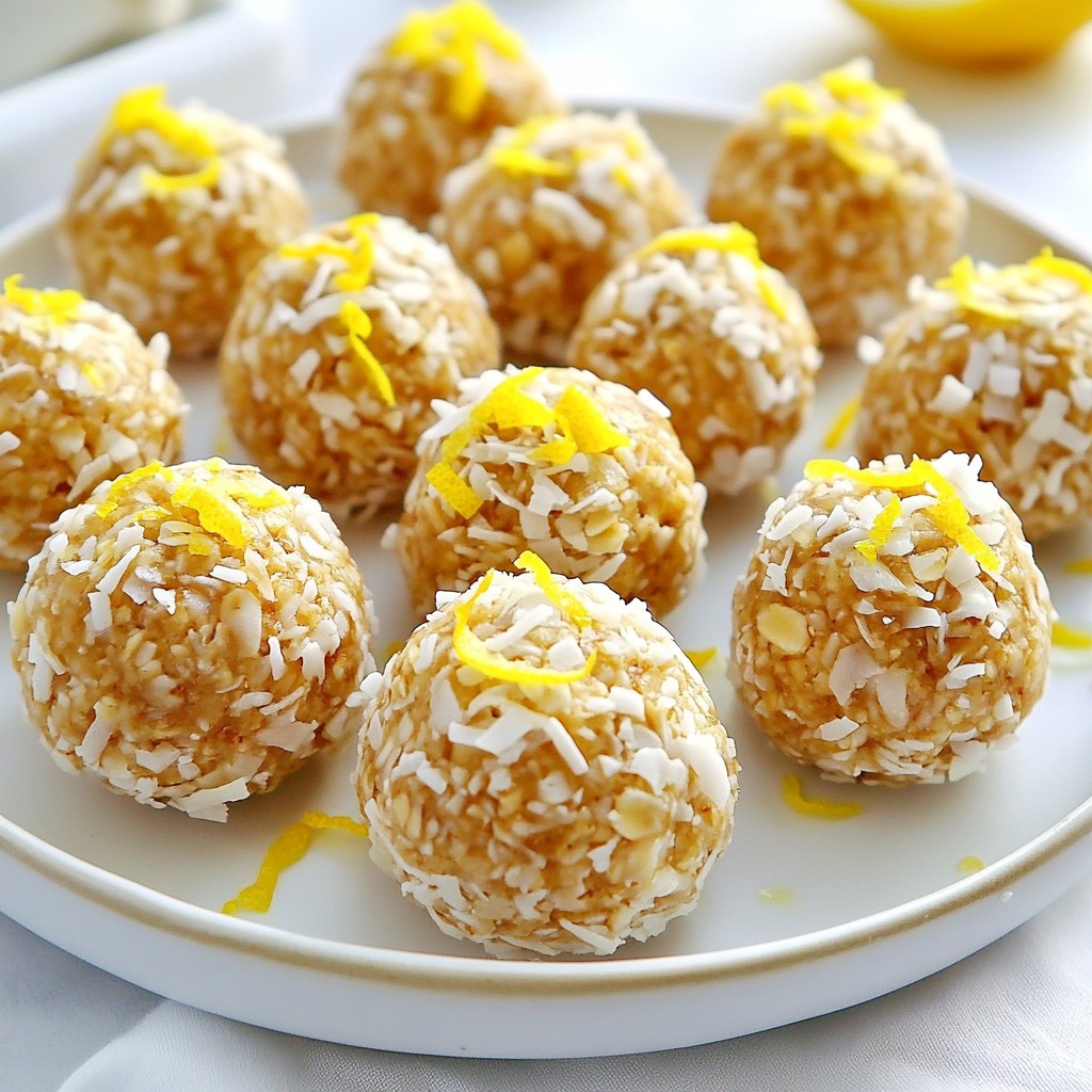 Lemon Coconut Energy Balls Healthy and Tasty Snack