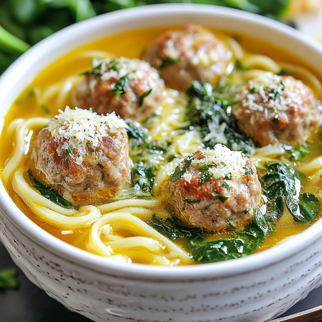 Italian Wedding Soup Meatballs Flavorful Comfort Dish