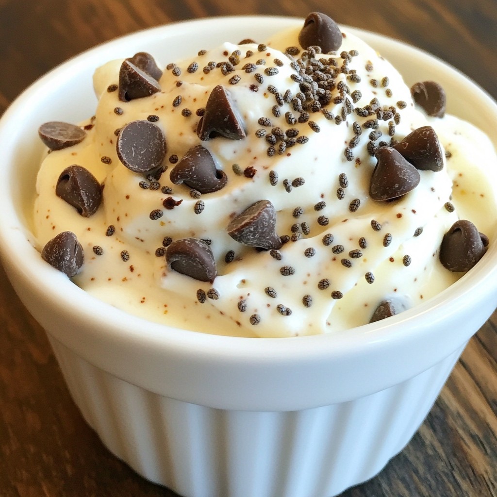Chocolate Chip Cookie Dough Greek Yogurt Delight