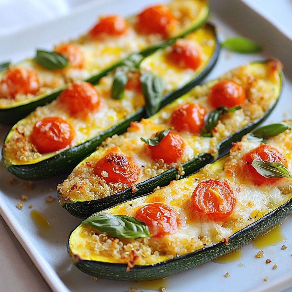 Cheesy Kid-Friendly Baked Zucchini Boats Delight