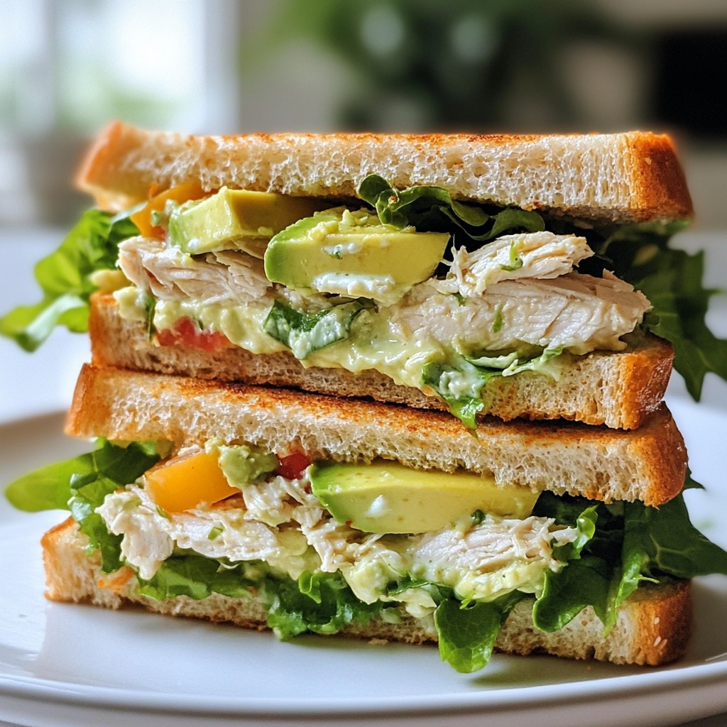 Savory Kid-Friendly Chicken and Avocado Sandwiches