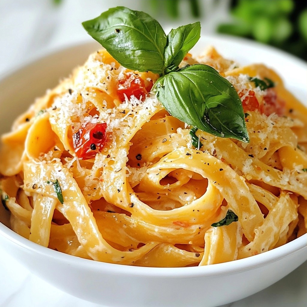 Creamy Family Meal Tomato Basil Pasta Delight