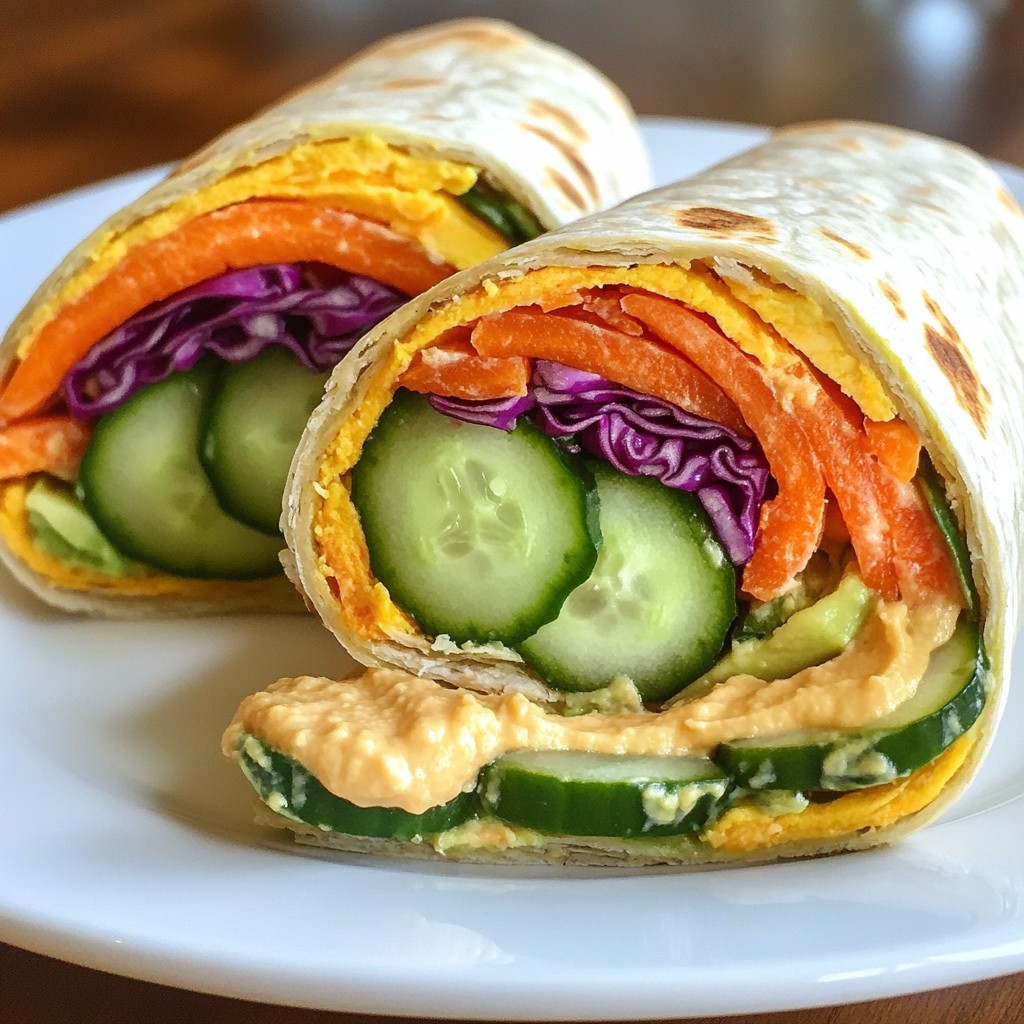 Crunchy Kids Rainbow Veggie Wraps Nutrient-Packed Fun