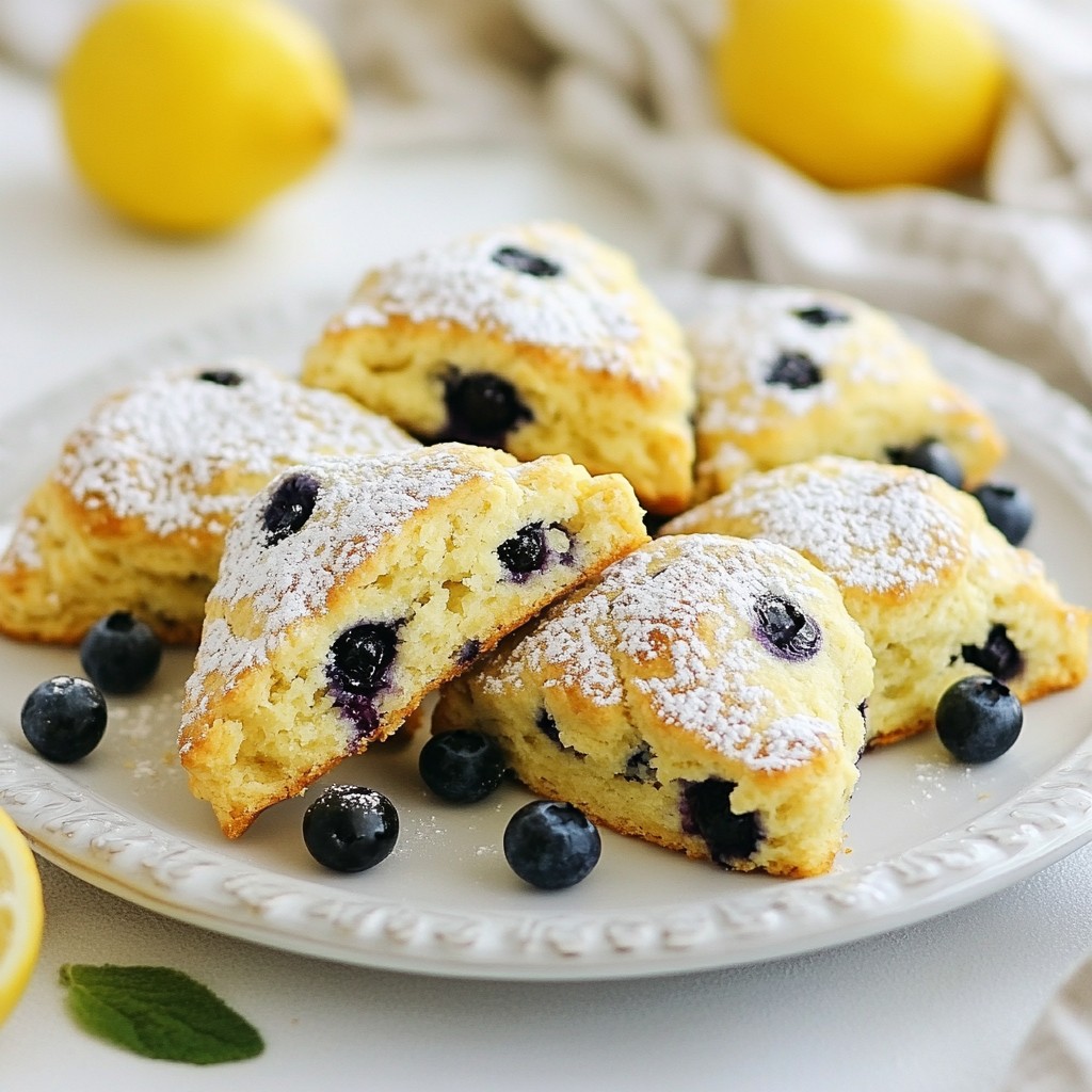 Lemon Blueberry Scones Delightful and Easy Recipe