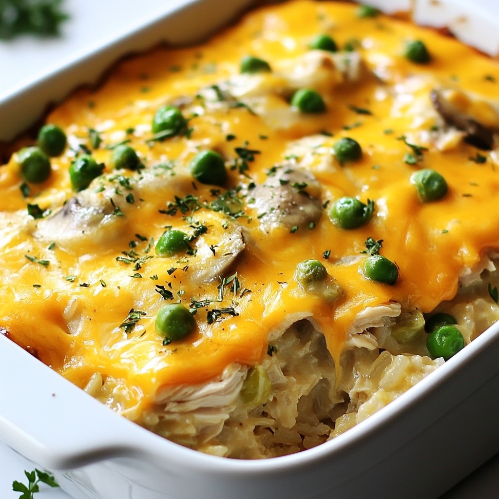 Hearty Family Meal Chicken and Rice Casserole Delight