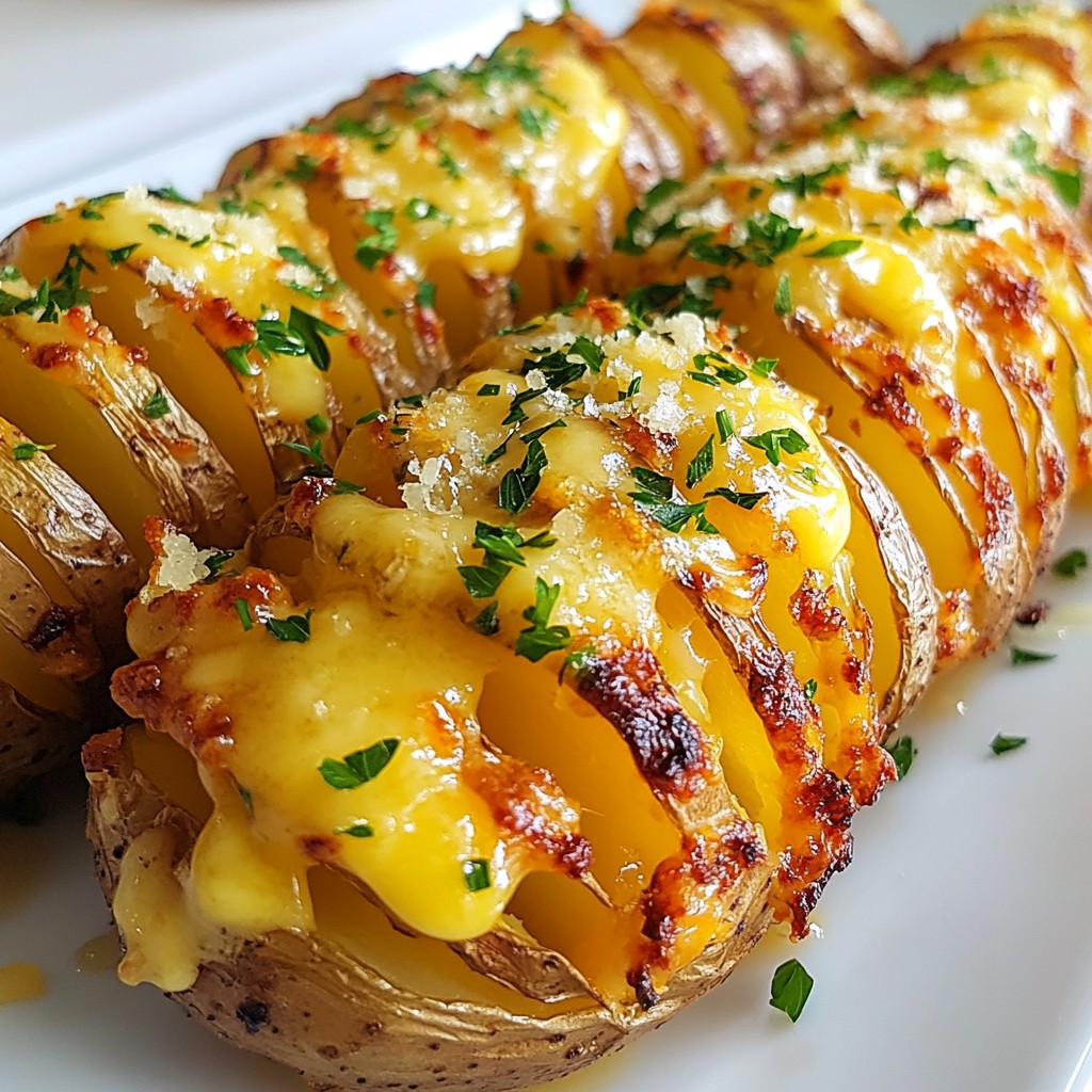 Garlic Parmesan Hasselback Potatoes Flavorful Delight