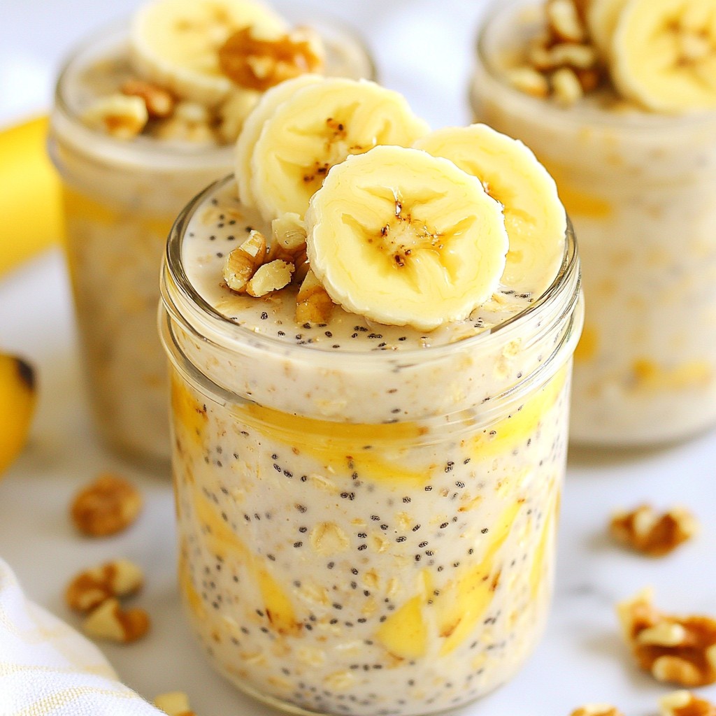 Banana Nut Overnight Oats Easy Breakfast Delight