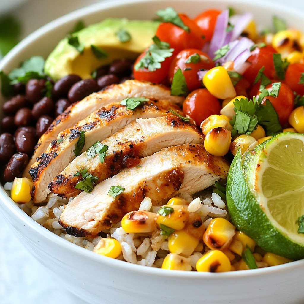 Fiesta Chicken Burrito Bowls Tasty and Easy Recipe