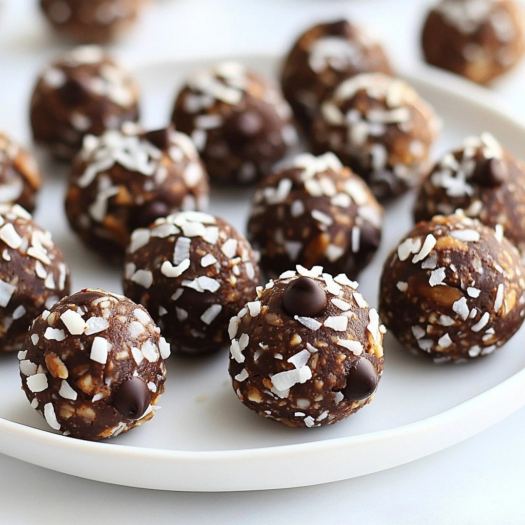 Sweet Kids-Friendly Chocolate Coconut Energy Balls Recipe