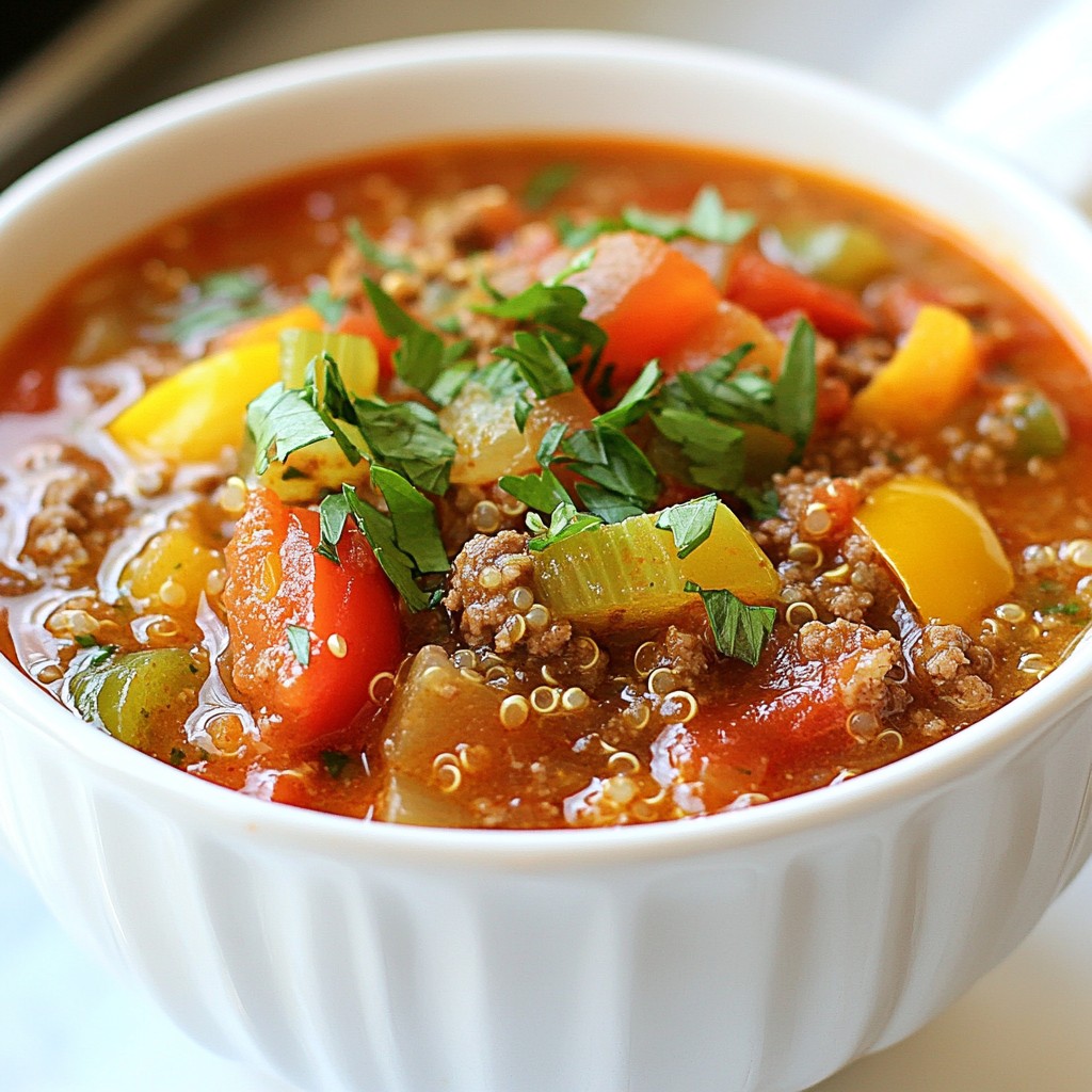 Stuffed Pepper Soup Savory and Hearty Recipe