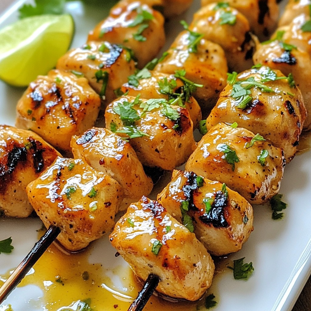 Honey Lime Chicken Skewers Tasty and Easy Recipe
