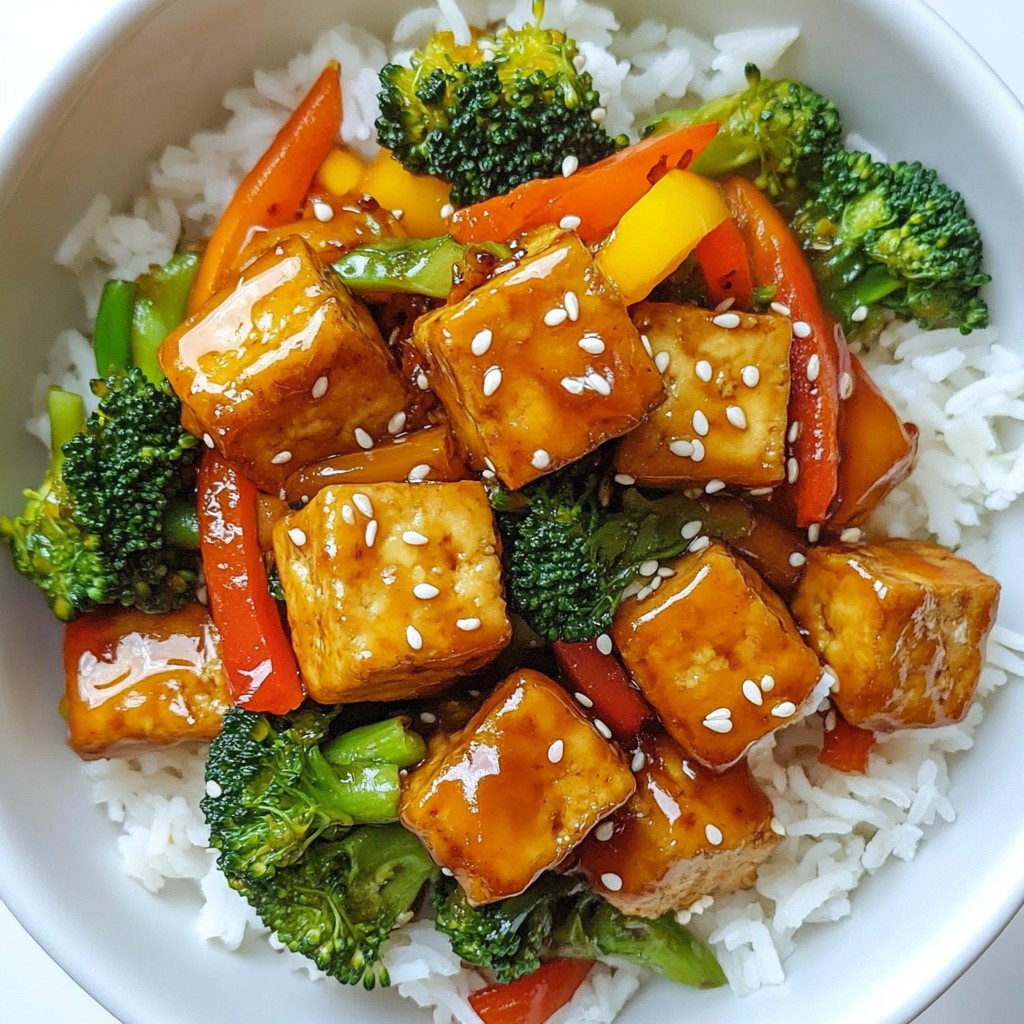 Orange Glazed Tofu Stir Fry Flavorful and Easy Meal