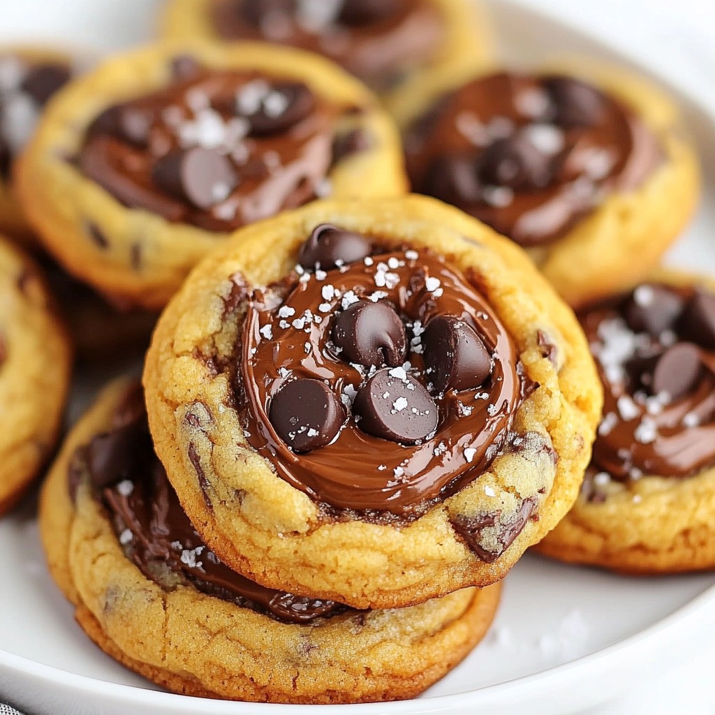 Nutella Stuffed Chocolate Chip Cookies Irresistible Treat
