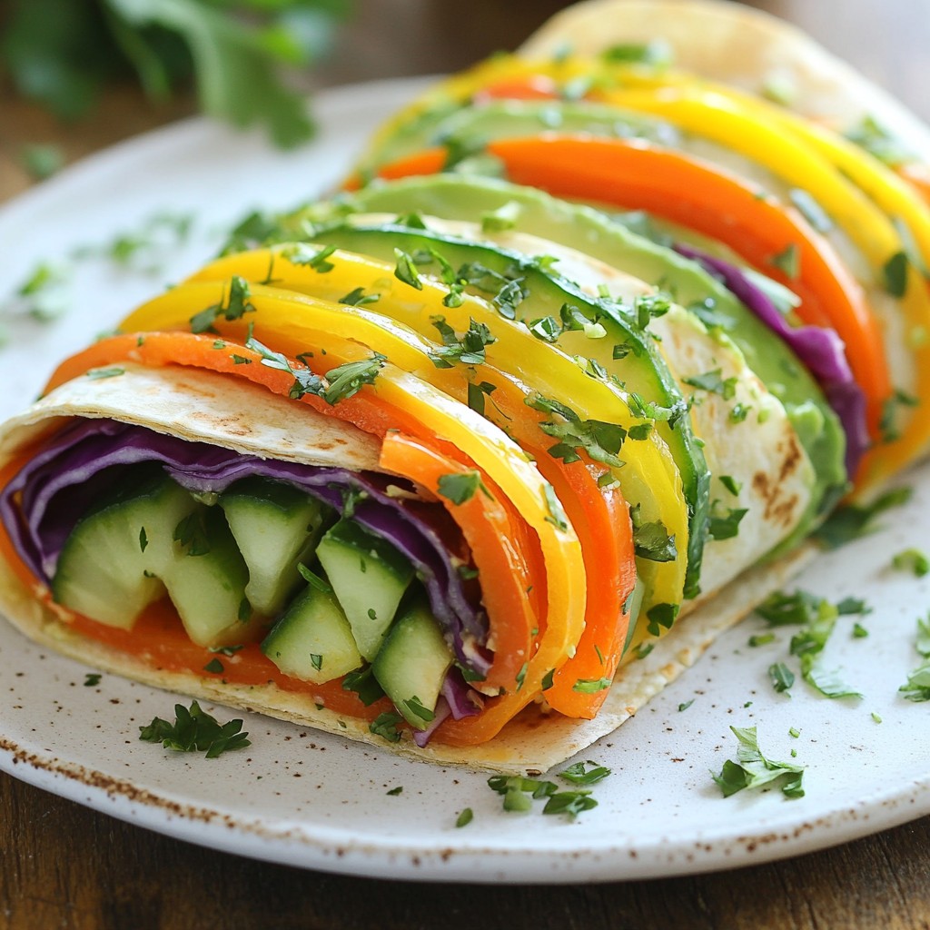 Crunchy Kids Rainbow Veggie Wraps That Delight