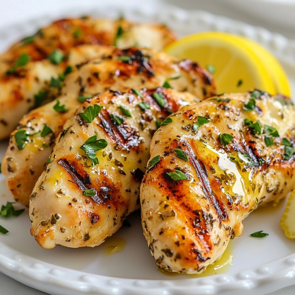 Juicy Kid-Friendly Lemon Herb Grilled Chicken Tenders