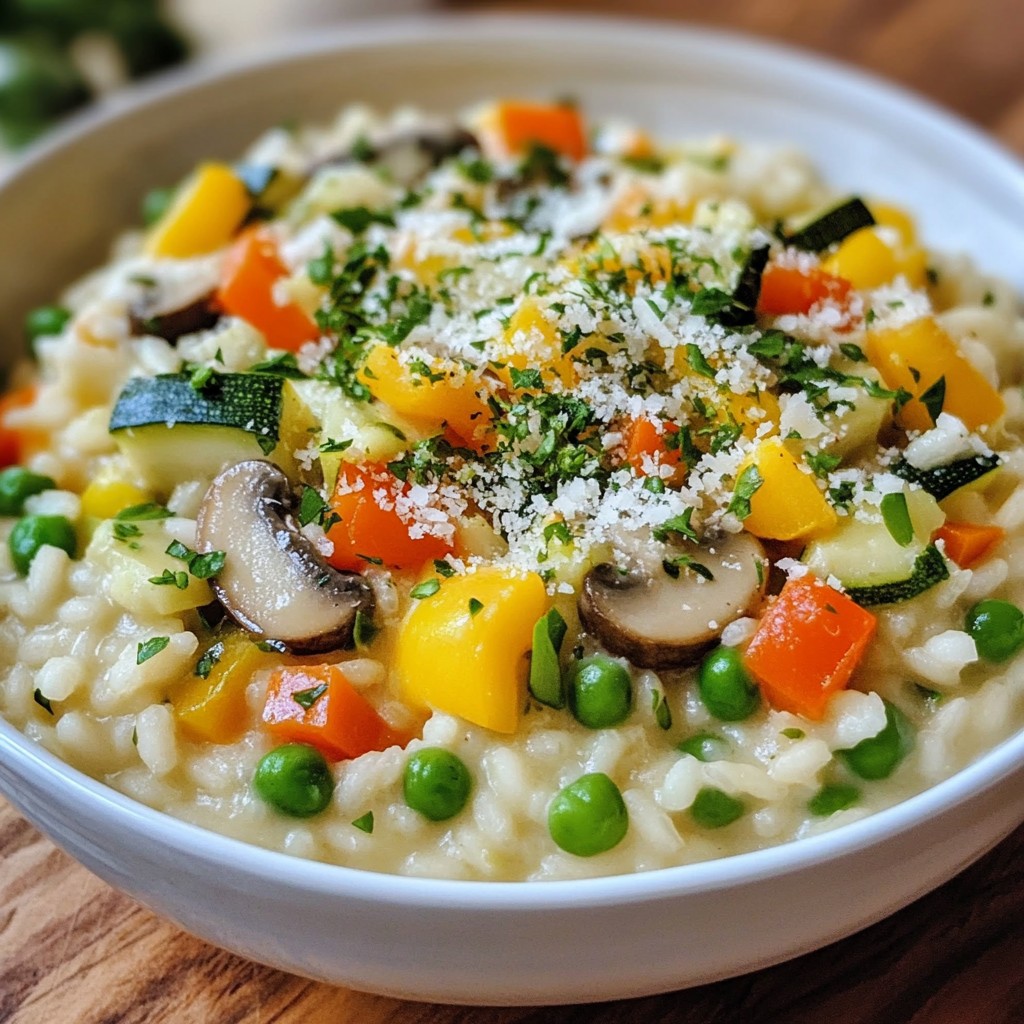 Hearty family meal Vegetable Risotto Delightful Dish