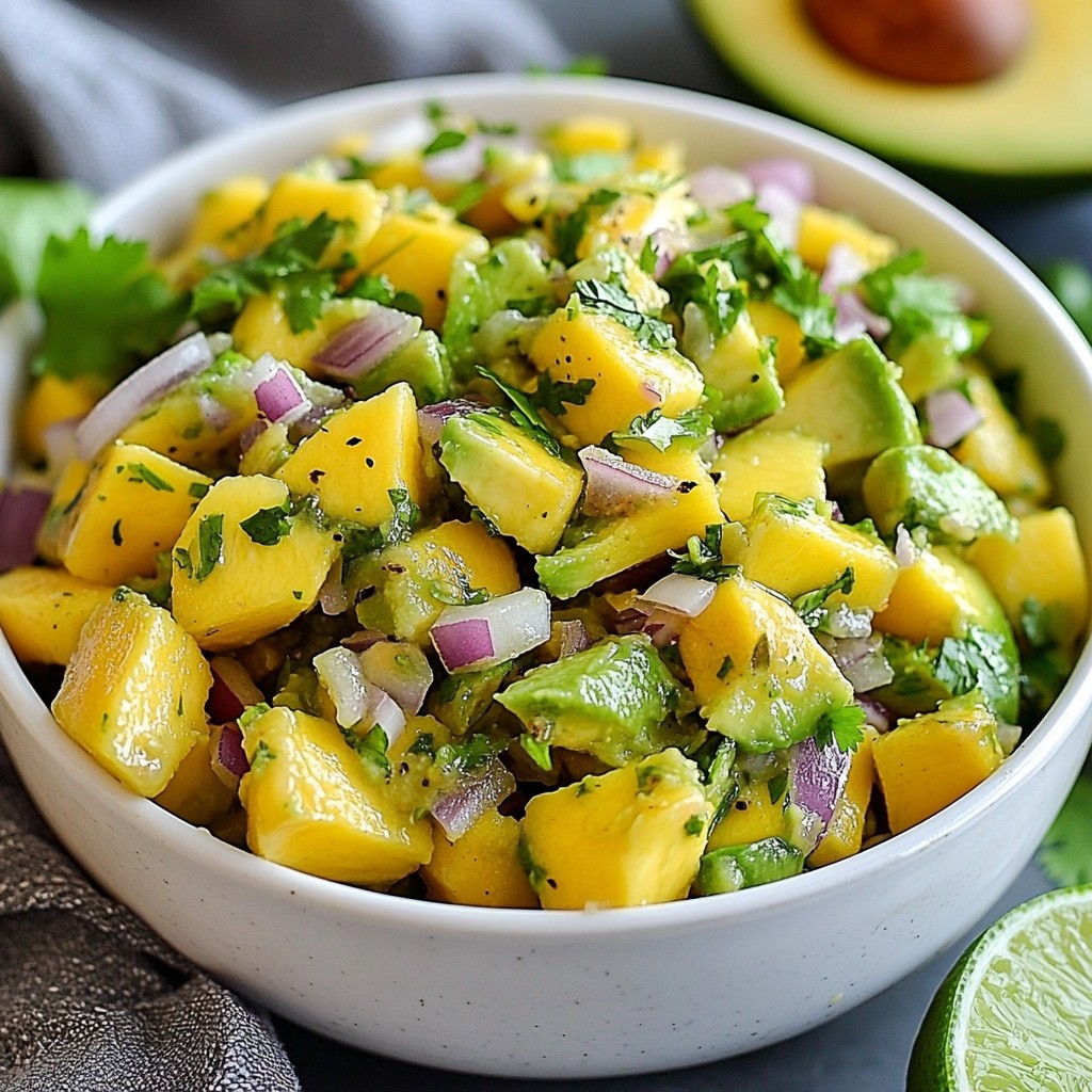 Mango Avocado Salsa Fresh and Flavorful Delight