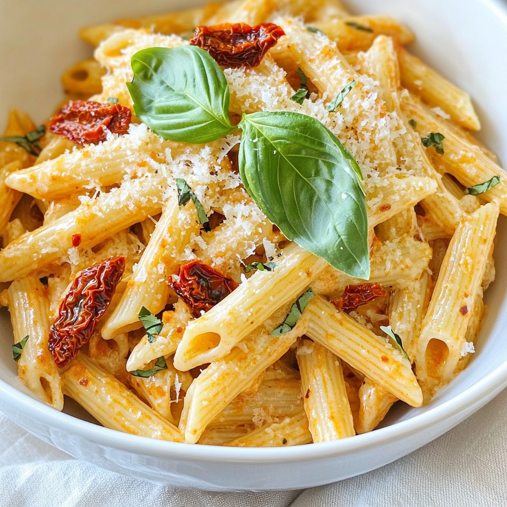 Creamy Sun-Dried Tomato Penne Simple and Tasty Meal