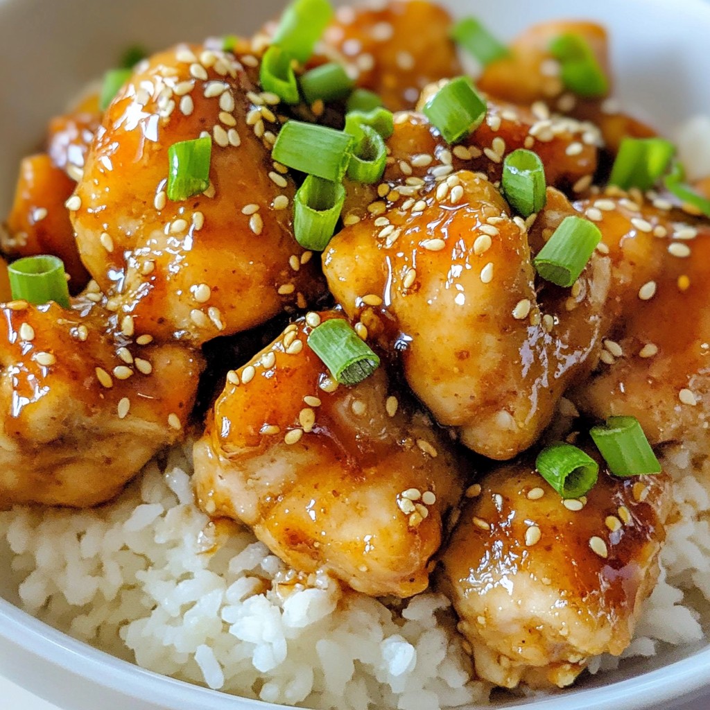 Honey Garlic Sesame Chicken Flavorful Dinner Recipe