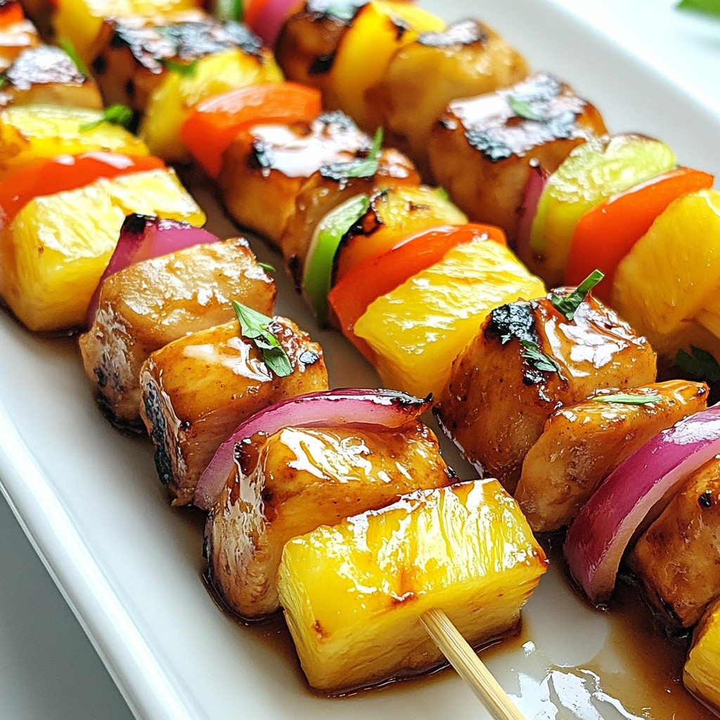 Pineapple Chicken Teriyaki Skewers Tasty and Easy Recipe