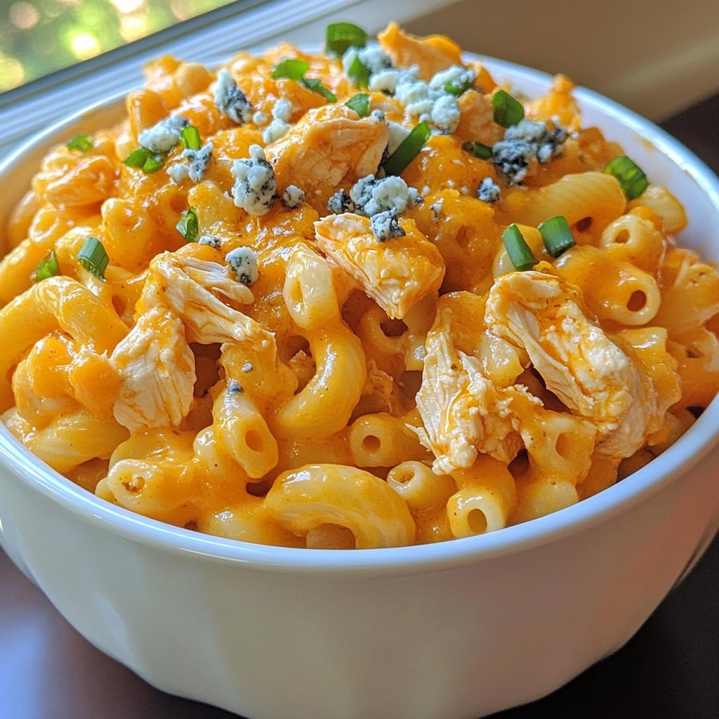 Savory Buffalo Chicken Mac and Cheese Quick Recipe