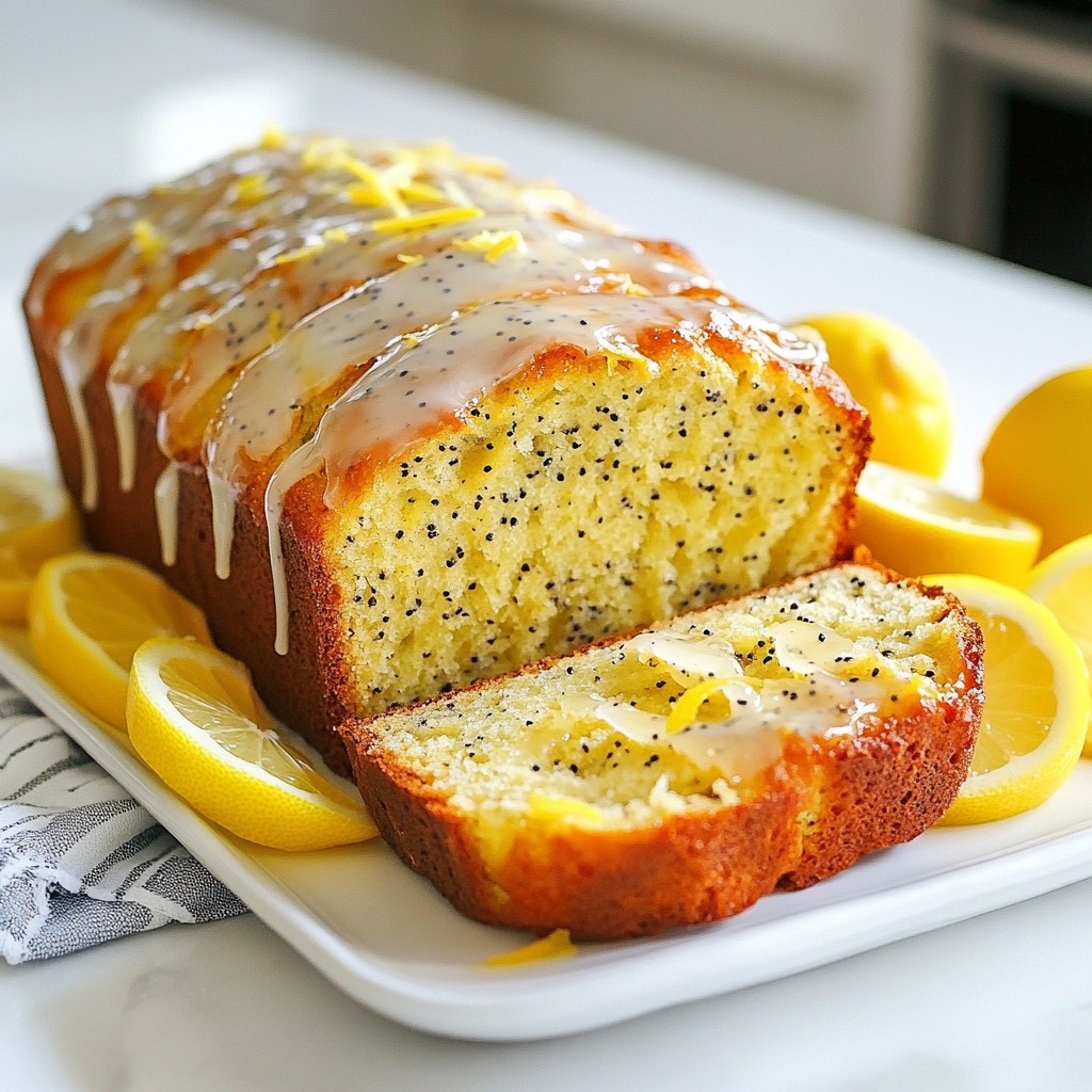 Lemon Poppy Seed Greek Yogurt Bread Perfectly Moist