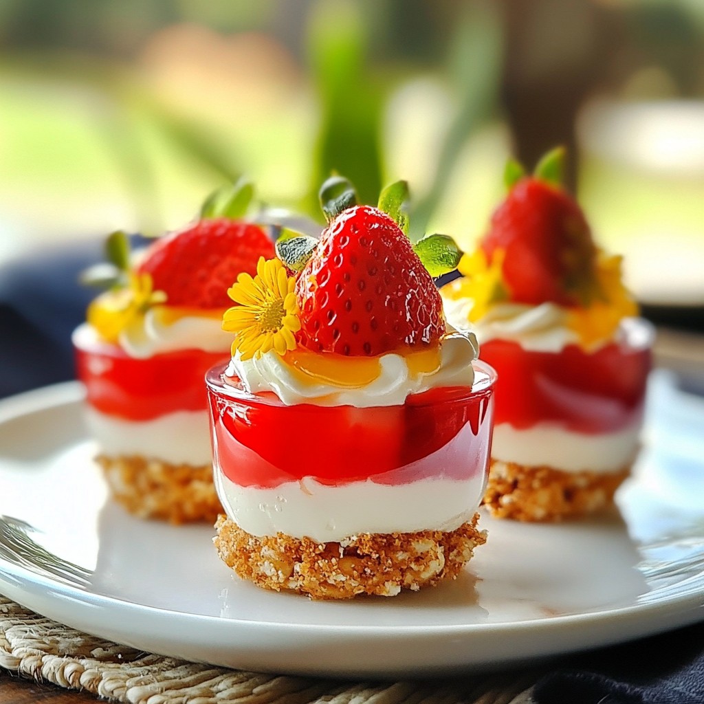 Strawberry Pretzel Salad Cups Delightful Summer Treat