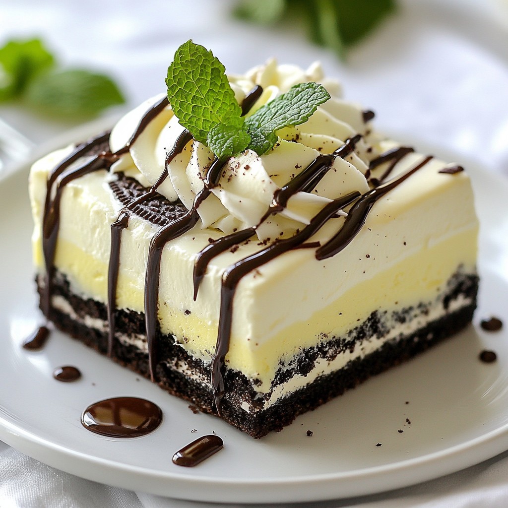 Mint Oreo Icebox Cake Delightful No-Bake Recipe