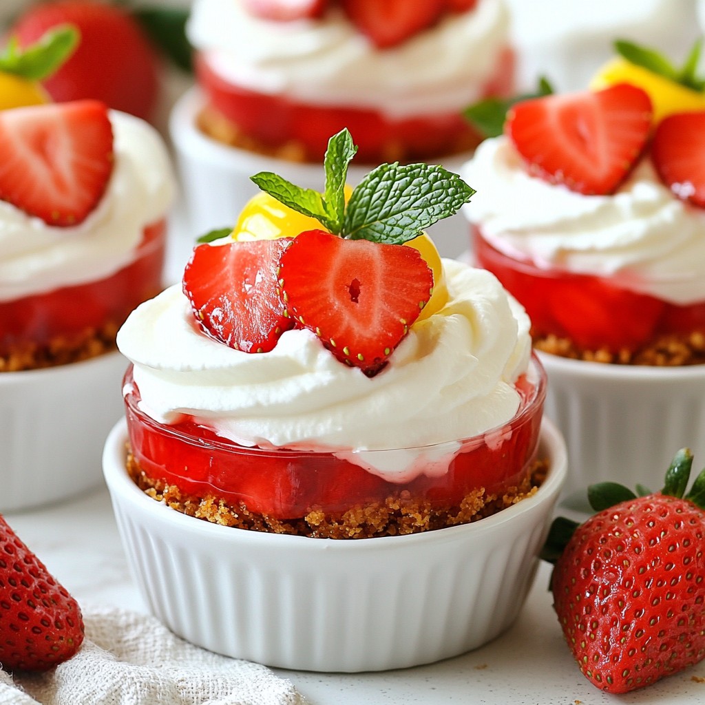 Strawberry Pretzel Salad Cups Flavorful and Fun Treat