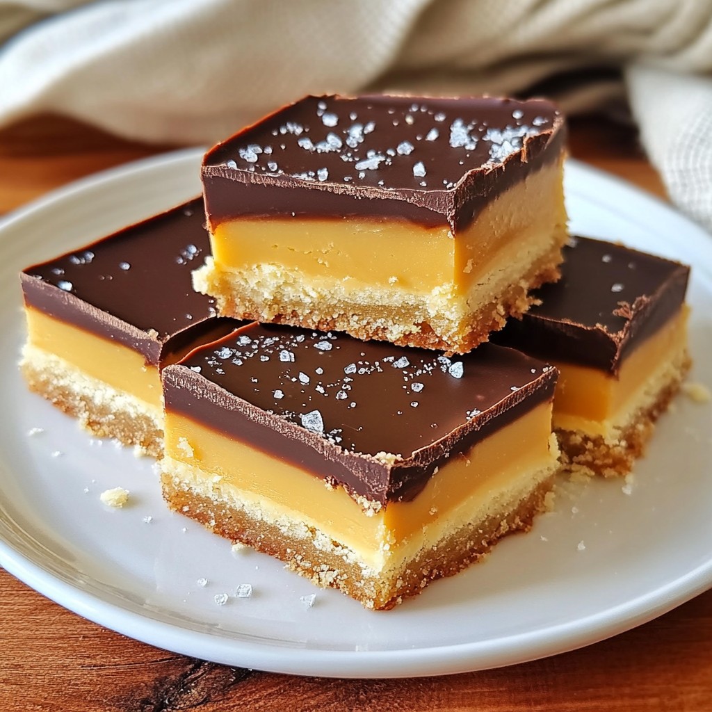 Chocolate Caramel Shortbread Irresistible Dessert Treat