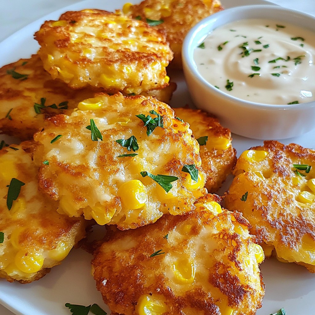 Mild Picky Eater Cheesy Corn Fritters Delight