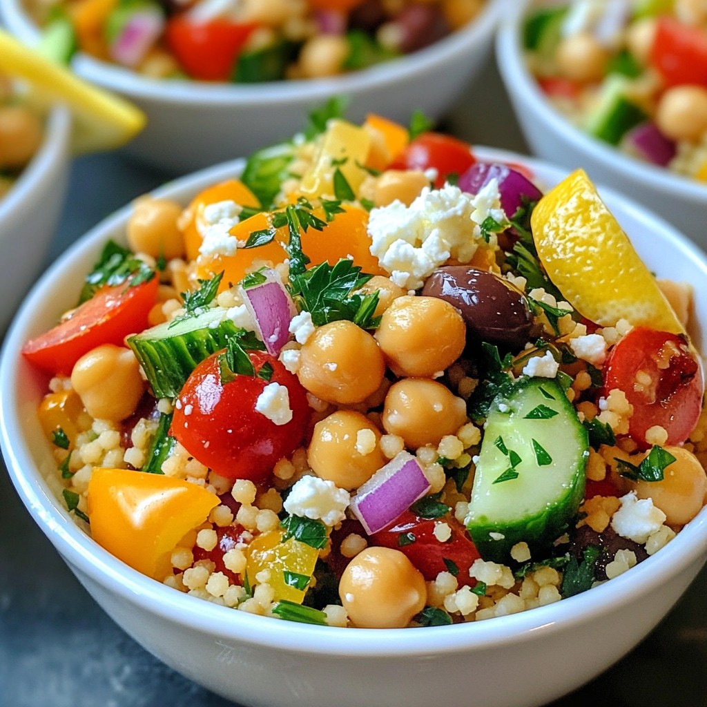 Mediterranean Chickpea Couscous Bowls Fresh Delight