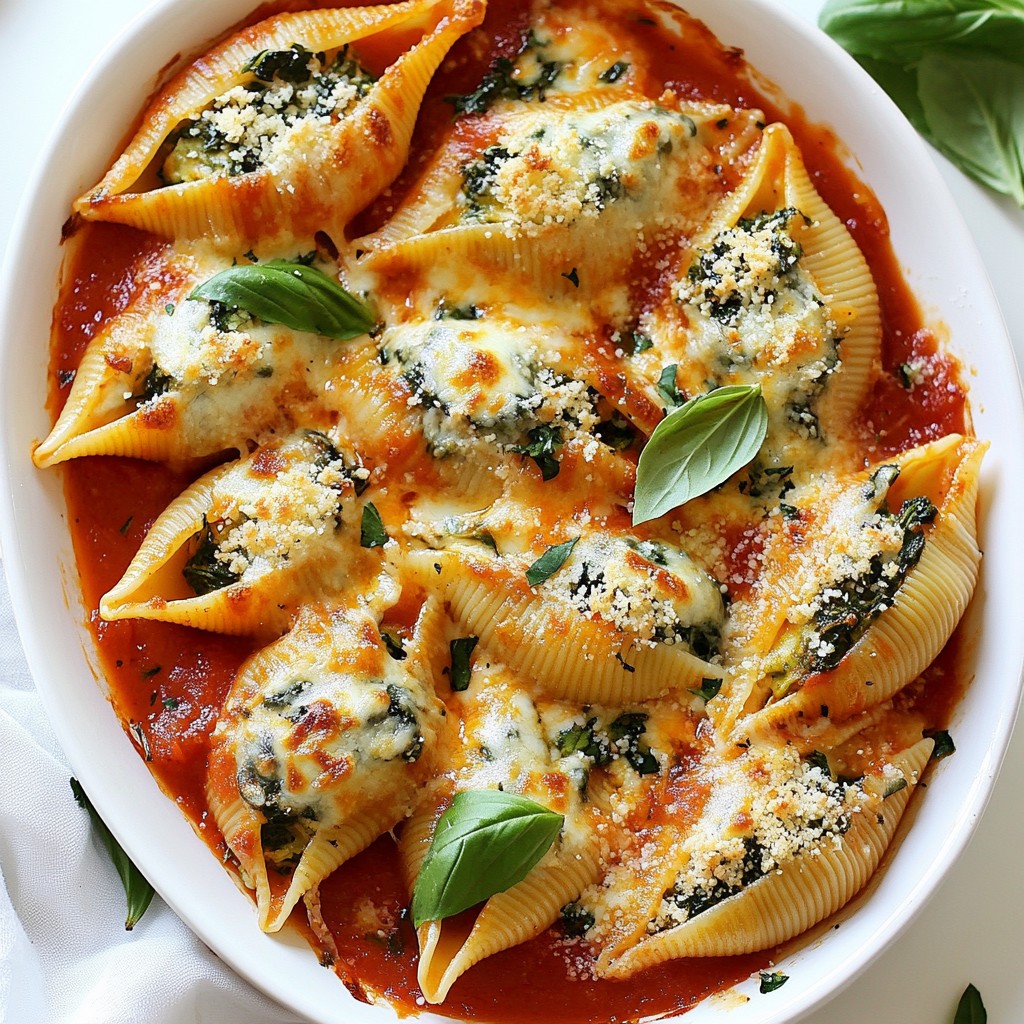 Cheesy Picky Eater Spinach Ricotta Stuffed Shells Delight